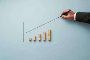 Increase conversion rate - Person drawing a graph