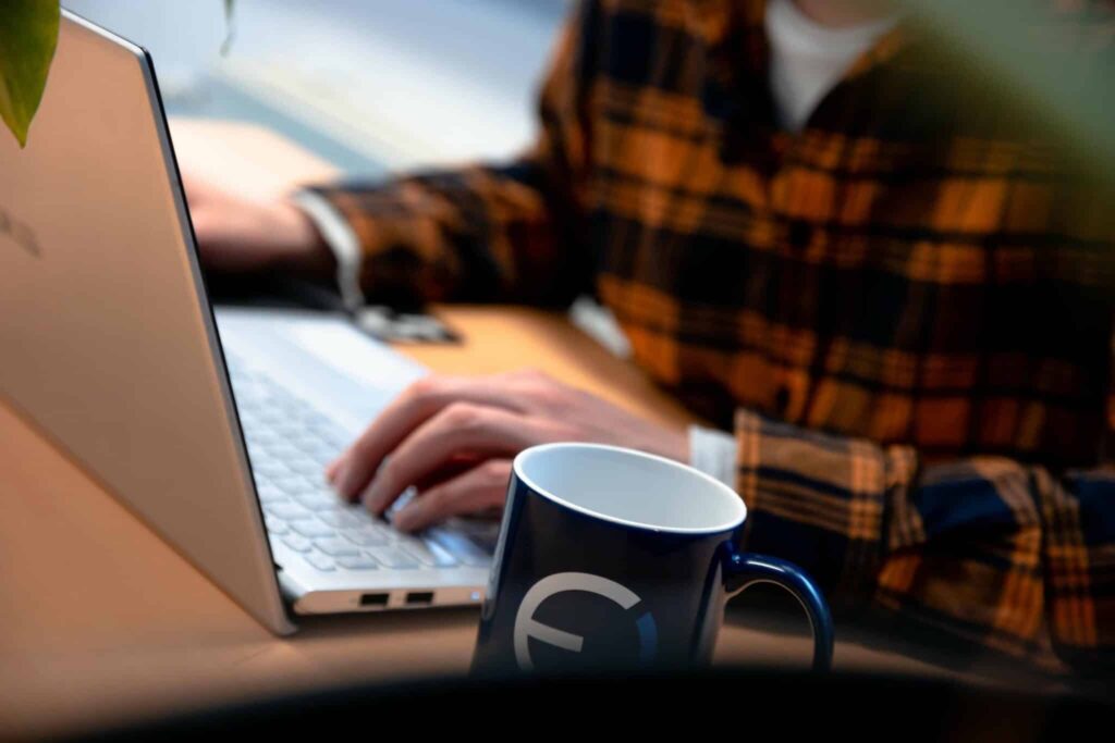 person search marketing data analytics on laptop